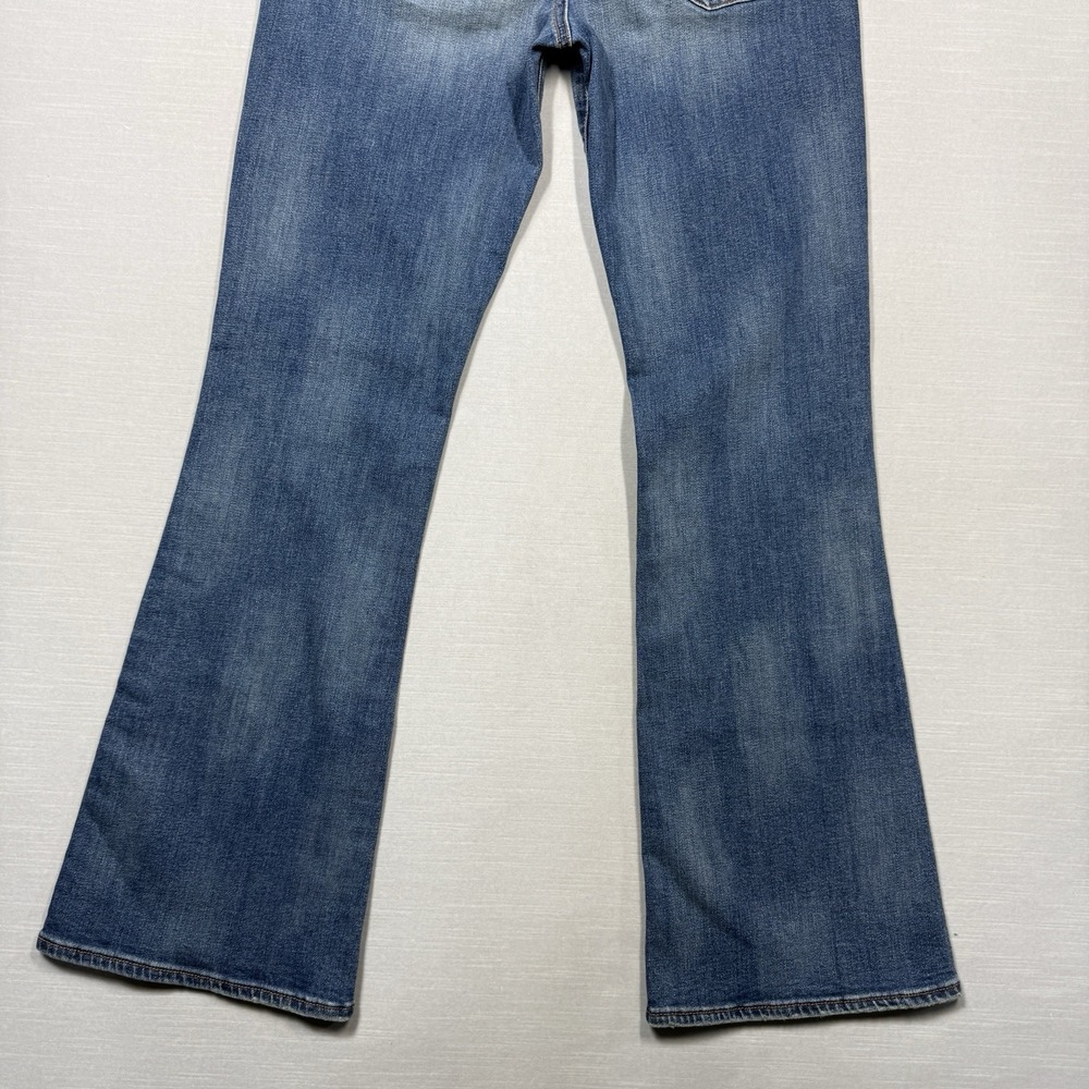 American Eagle Kick Boot Jeans Women 12 Stretch‎ Vintage Distressed Look - Picture 11 of 16